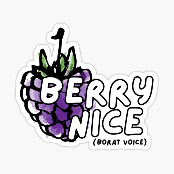 Aperçu de l'œuvre Berry Nice (Voix de Borat) créée et vendue par junkyardcollage.