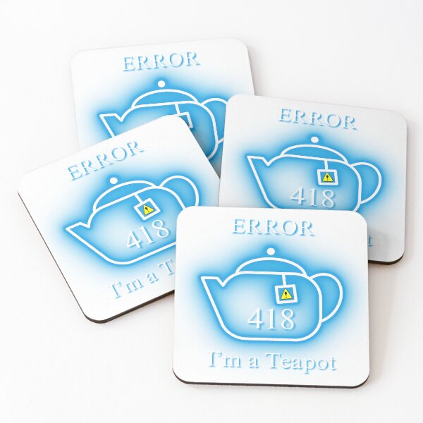 Item preview, Error 418, I'm a teapot, http, Error designed and sold by GOLDENGARDENART.