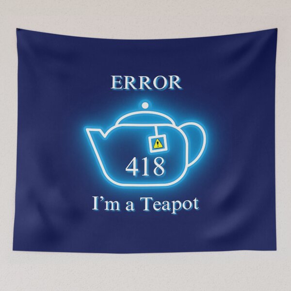 Item preview, Error 418, I'm a teapot, http, Error designed and sold by GOLDENGARDENART.