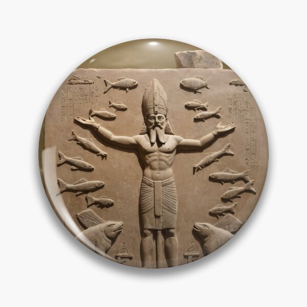 Item preview, Ancient Sumerian God Enki Mythological Art 2 designed and sold by PrometheusStyle.