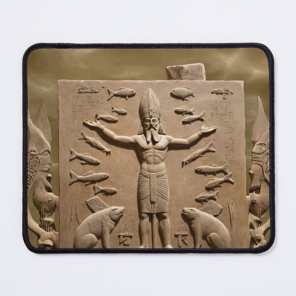 Item preview, Ancient Sumerian God Enki Mythological Art 2 designed and sold by PrometheusStyle.