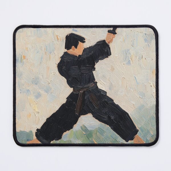 Item preview, Bojutsu fighter | Post-impressionist painting style designed and sold by ComicsFactory.
