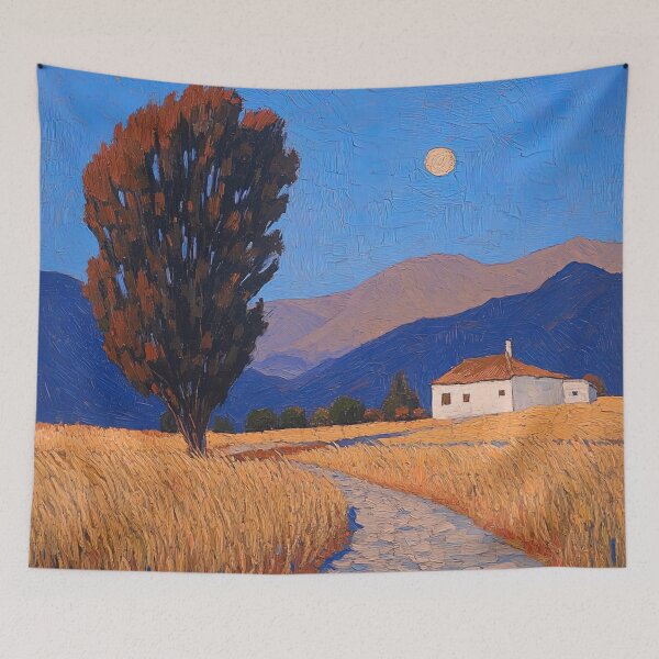 Item preview, Bolivia landscape | Post-impressionist painting style designed and sold by ComicsFactory.