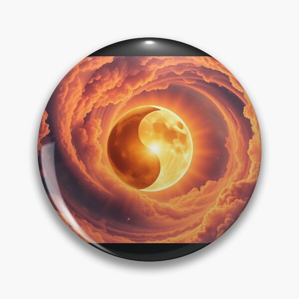 Item preview, Ying Yang Moon in the Clouds designed and sold by Earth Nature Creations.