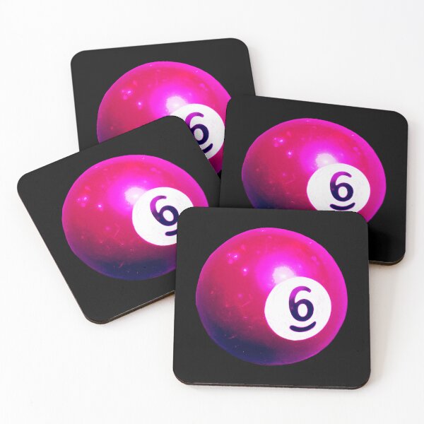 Item preview, Pink Snooker Billard ball number 6 designed and sold by suekieper.