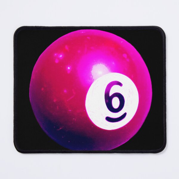 Item preview, Pink Snooker Billard ball number 6 designed and sold by suekieper.
