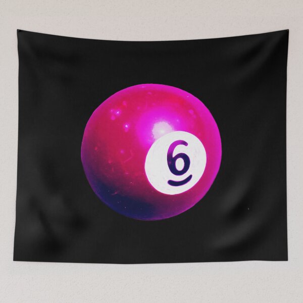 Item preview, Pink Snooker Billard ball number 6 designed and sold by suekieper.
