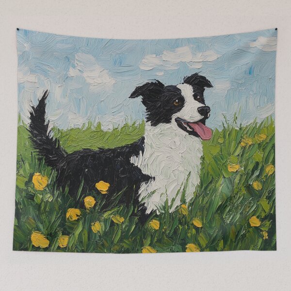 Item preview, Border Collie | Post-impressionist painting style designed and sold by ComicsFactory.
