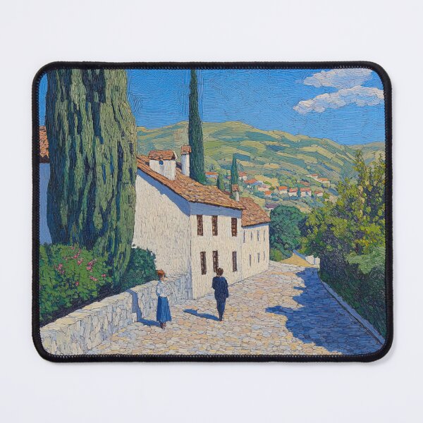 Item preview, Bosnia and Herzegovina landscape | Post-impressionist painting style designed and sold by ComicsFactory.