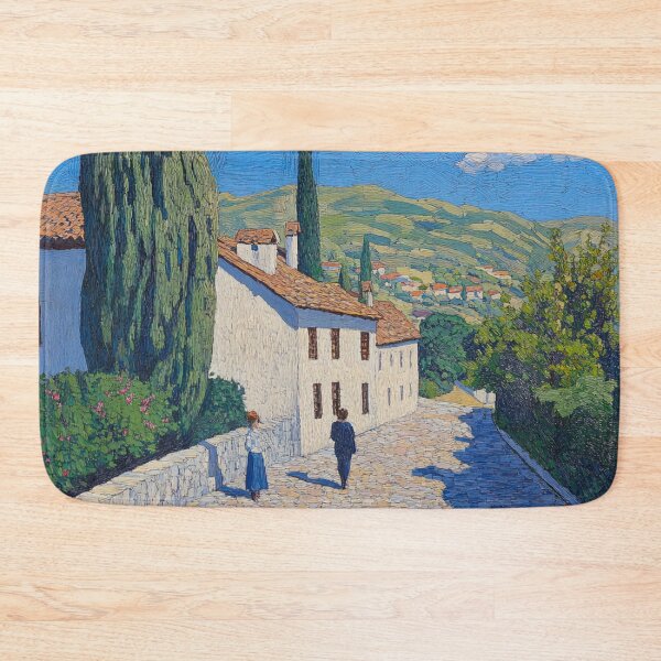 Item preview, Bosnia and Herzegovina landscape | Post-impressionist painting style designed and sold by ComicsFactory.