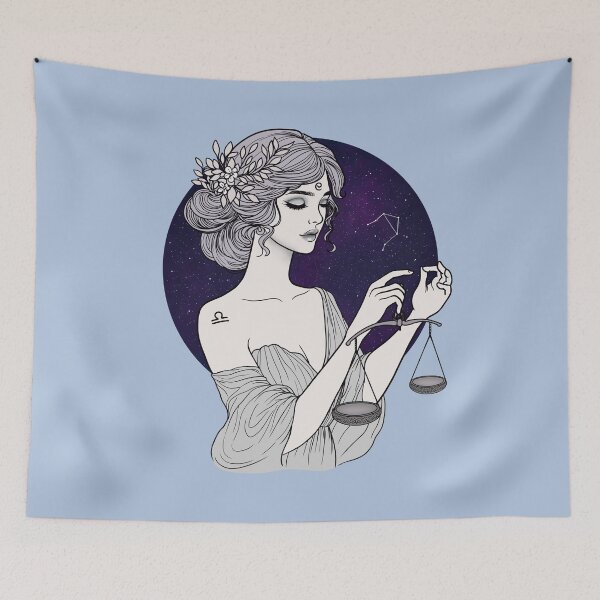 Item preview, Liora the Libra - Light Steel Blue designed and sold by MaryAura.