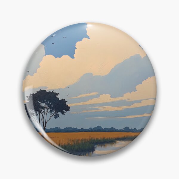 Item preview, Botswana landscape | Post-impressionist painting style designed and sold by ComicsFactory.