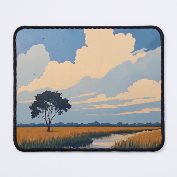 Item preview, Botswana landscape | Post-impressionist painting style designed and sold by ComicsFactory.