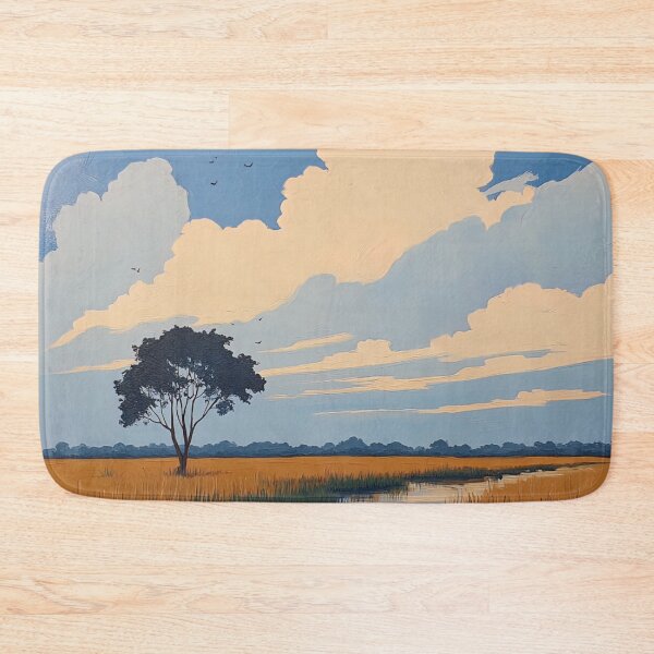 Item preview, Botswana landscape | Post-impressionist painting style designed and sold by ComicsFactory.