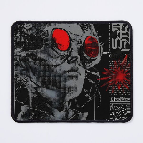 Item preview, Diseño ciberpunk negro y rojo. designed and sold by KOB-DESIGN ⭐⭐⭐⭐⭐.