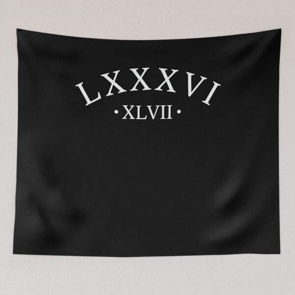Item preview, 86 47 Roman Numerals LXXXVI XLVII 8647 Subtle Anti Trump designed and sold by varioarts.