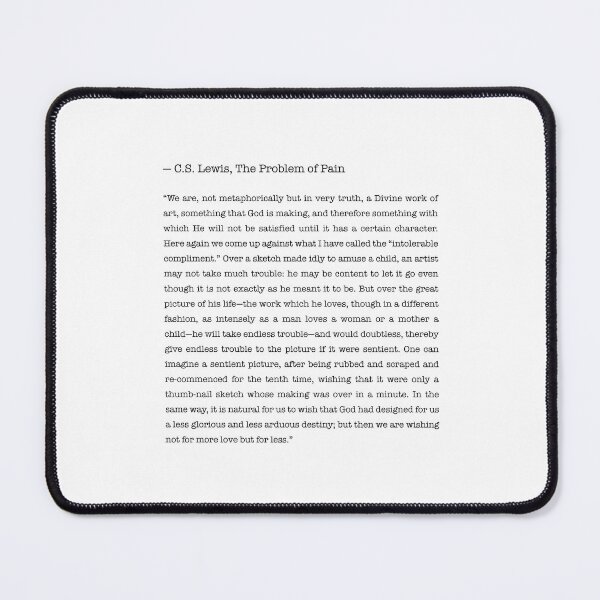Item preview,  The Problem of Pain book quote designed and sold by corbrand.
