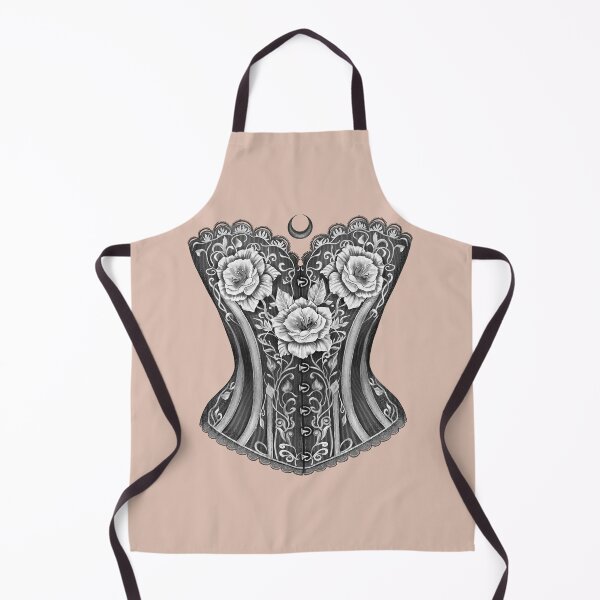 Item preview, Gothic corset with flowers white background designed and sold by Sitenkovamary.