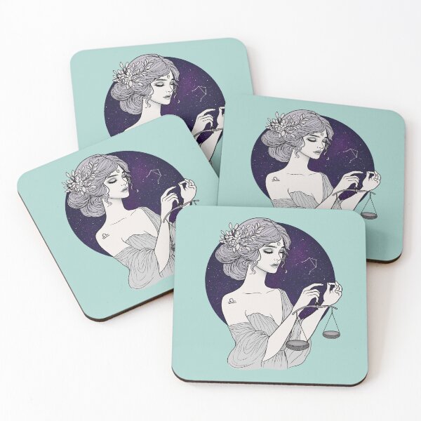 Item preview, Liora the Libra - Soft Aqua designed and sold by MaryAura.