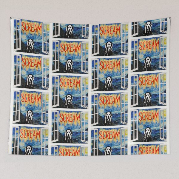 Item preview, Vincent Van Gogh Ghost Scream – Funny Horror Art Parody designed and sold by B-DIFF-e-RENT.