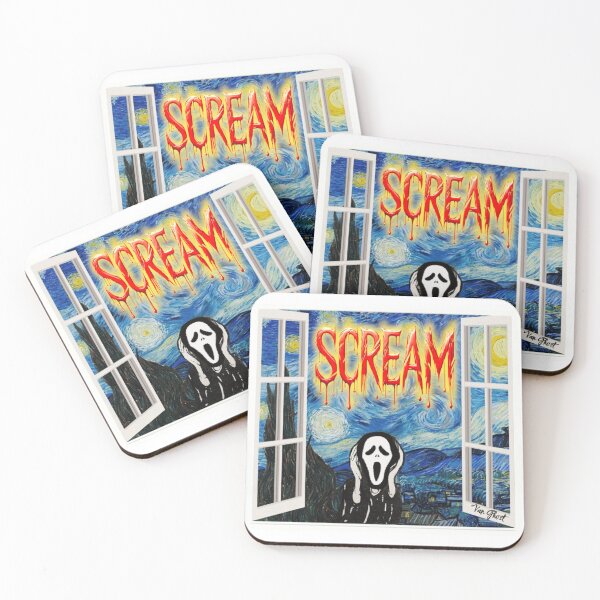 Item preview, Vincent Van Gogh Ghost Scream – Funny Horror Art Parody designed and sold by B-DIFF-e-RENT.
