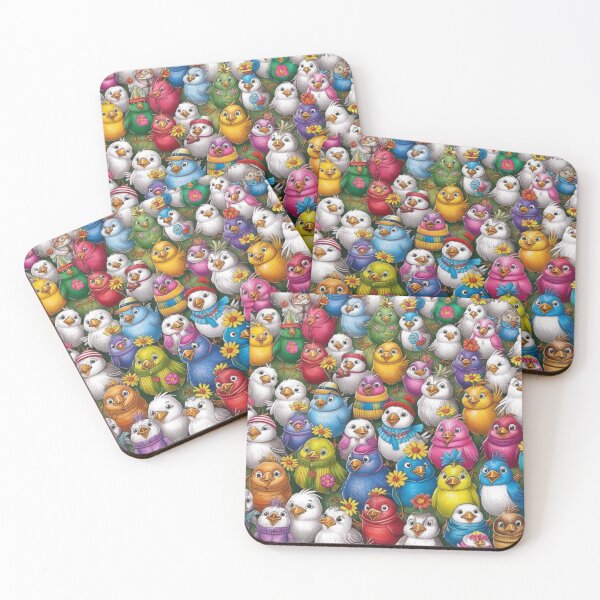 Item preview, Many Funny Birds Pattern 2 designed and sold by AlinaSCorner.