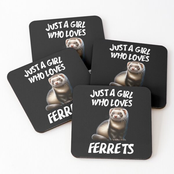 Item preview, Just A Girl Who Loves Ferrets designed and sold by Serbin.