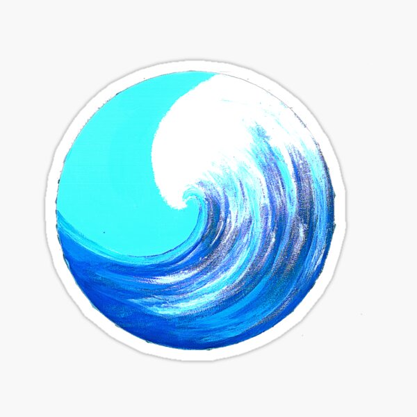 Vista previa del artículo con la obra «Ola_Magia del Azul», diseñado y vendido por TheRoots-.