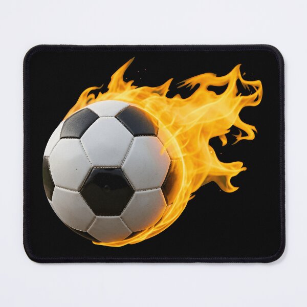 Item preview, FIRE FOOTBALL (BLACK) designed and sold by Marlon Oseguera.