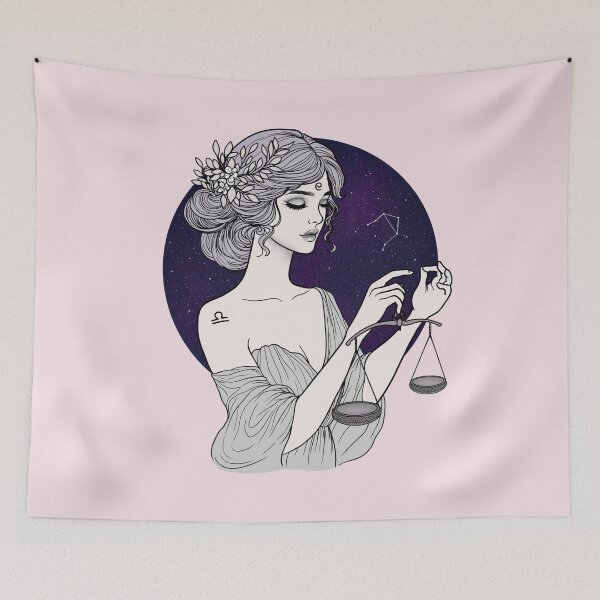 Item preview, Liora the Libra - Powder Blush designed and sold by MaryAura.