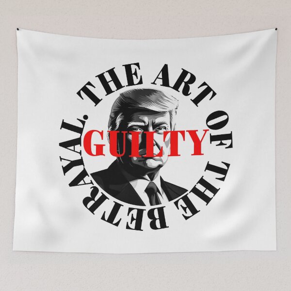 Item preview, President Donald Trump guilty. Protest slogan. designed and sold by Drone-tees.
