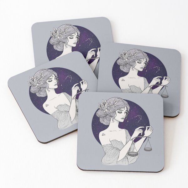 Item preview, Liora the Libra - Moonlit Gray designed and sold by MaryAura.
