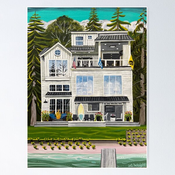 Item preview, Yellow Beach House designed and sold by LauraWrightPaints.