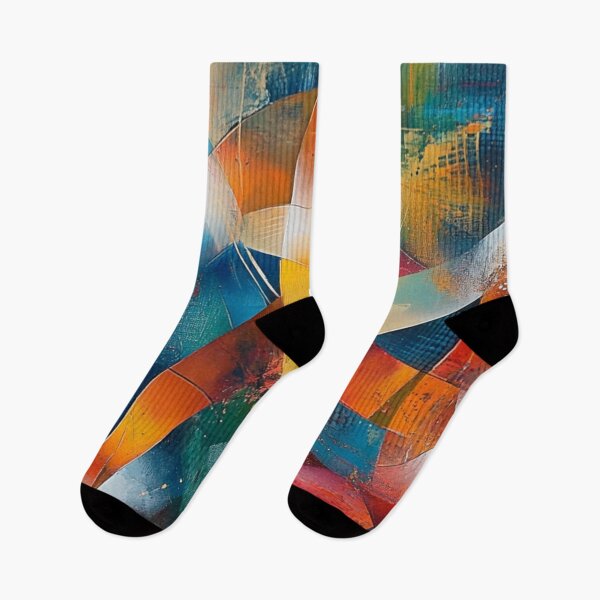 Item preview, Colorful design in blue and orange tones designed and sold by Jhevva.
