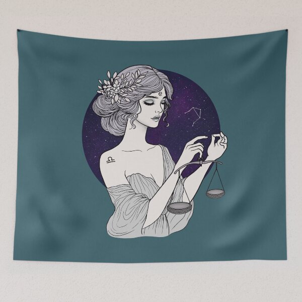 Item preview, Liora the Libra - Midnight Teal designed and sold by MaryAura.