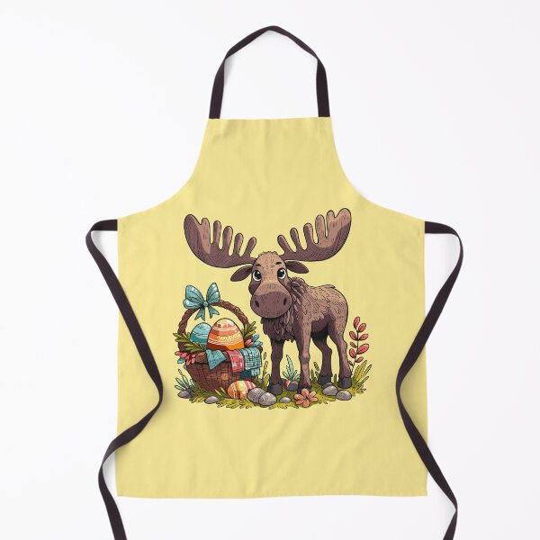 Item preview, Moose with an Easter Basket designed and sold by Ghost on Toast.