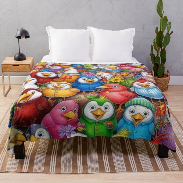 Item preview, Many Funny Birds Pattern 4 designed and sold by AlinaSCorner.