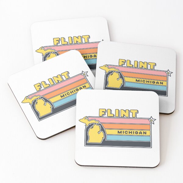 Item preview, Flint Michigan Retro Color Block Design designed and sold by theartfulaspie.