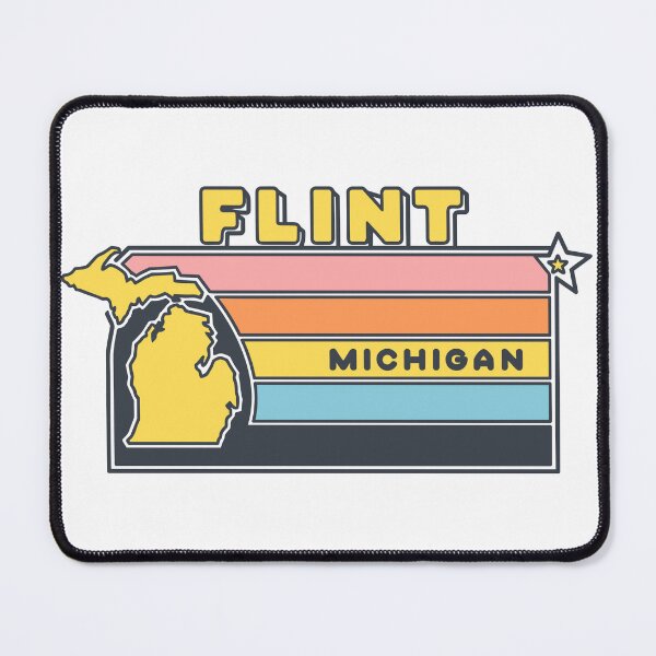 Item preview, Flint Michigan Retro Color Block Design designed and sold by theartfulaspie.
