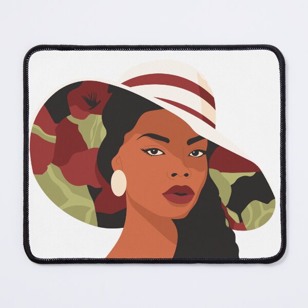 Item preview, Black Woman in a Floral Hat designed and sold by Denny-Danny.
