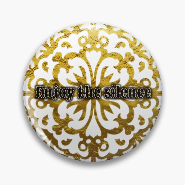 Item preview, Enjoy the silence gold mandala designed and sold by Buda--Vibes.