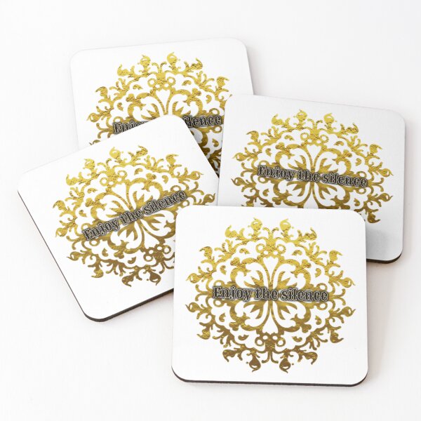 Item preview, Enjoy the silence gold mandala designed and sold by Buda--Vibes.