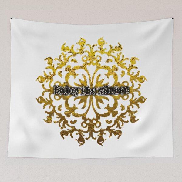 Item preview, Enjoy the silence gold mandala designed and sold by Buda--Vibes.