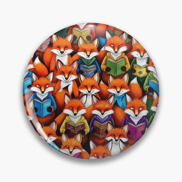 Item preview, Many Funny Foxes Reading Books Pattern designed and sold by AlinaSCorner.