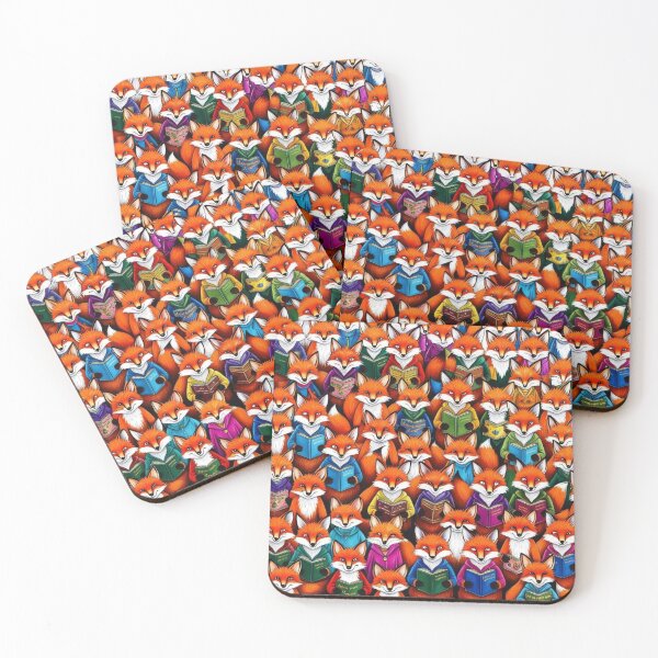 Item preview, Many Funny Foxes Reading Books Pattern designed and sold by AlinaSCorner.