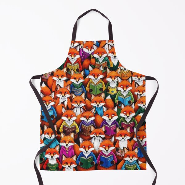 Item preview, Many Funny Foxes Reading Books Pattern designed and sold by AlinaSCorner.