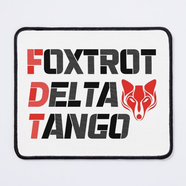 Item preview, Foxtrot Delta Tango - red and black designed and sold by Mahmoud Salah.