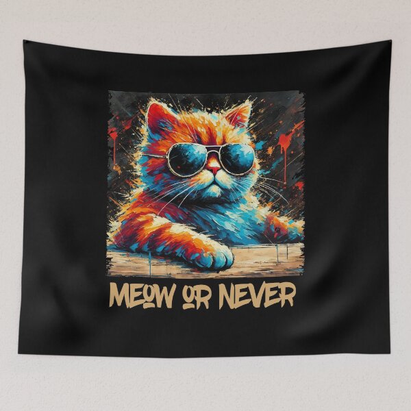 Item preview, MEOW OR NEVER designed and sold by threeABinks.