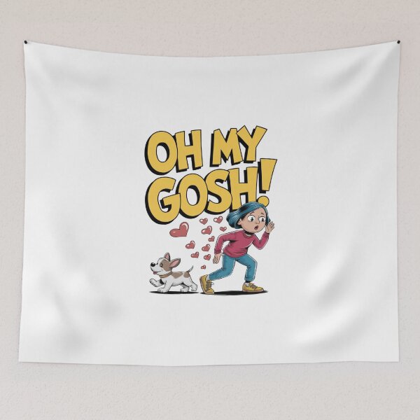 Item preview, OH MY GOSH! Design Exclamation Design Funny Quote Surprise Quote Reaction Design Meme Quote designed and sold by Furry Paw  Prints.