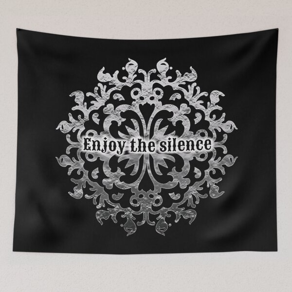 Item preview, Enjoy the silence silver mandala designed and sold by Buda--Vibes.